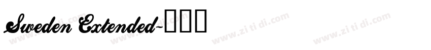 Sweden Extended字体转换